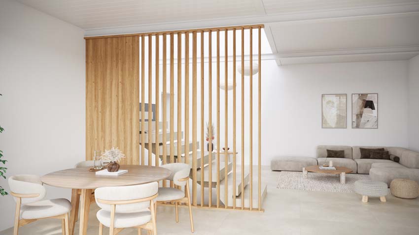 Roomdivider Line up Separo Maestro lichtbruin 12x277x3,6cm