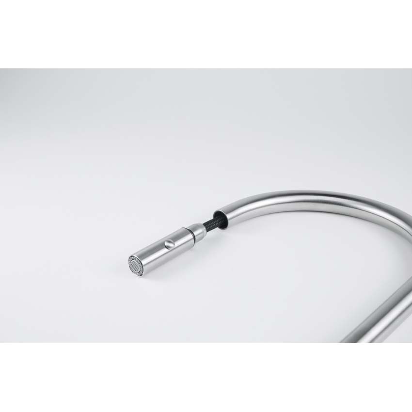 Keukenkraan Franke Eos Neo inox met uittrekbare uitloop