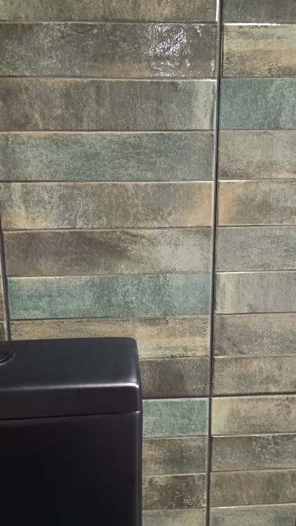 Wandtegel Cueva rechthoek glanzend donkergroen 30x60cm