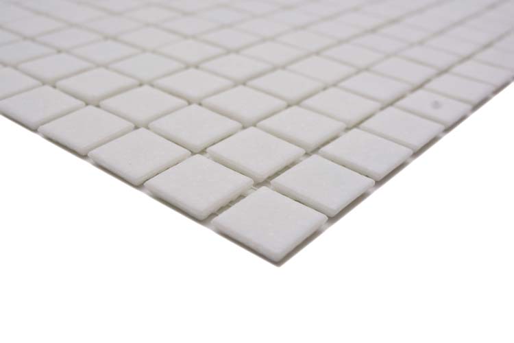 Mosaïque verre blanche 32,7 x 30,5 cm