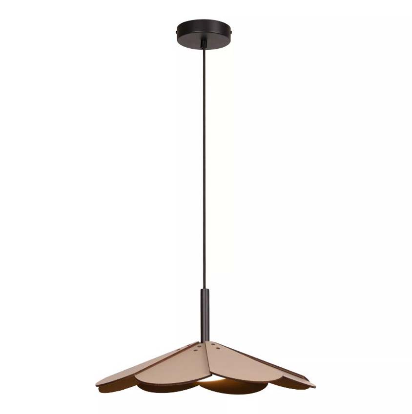 Lucide Essential Blomster - Suspension - Ø47cm - LED Dimmable - 1x9W 3000K - Taupe