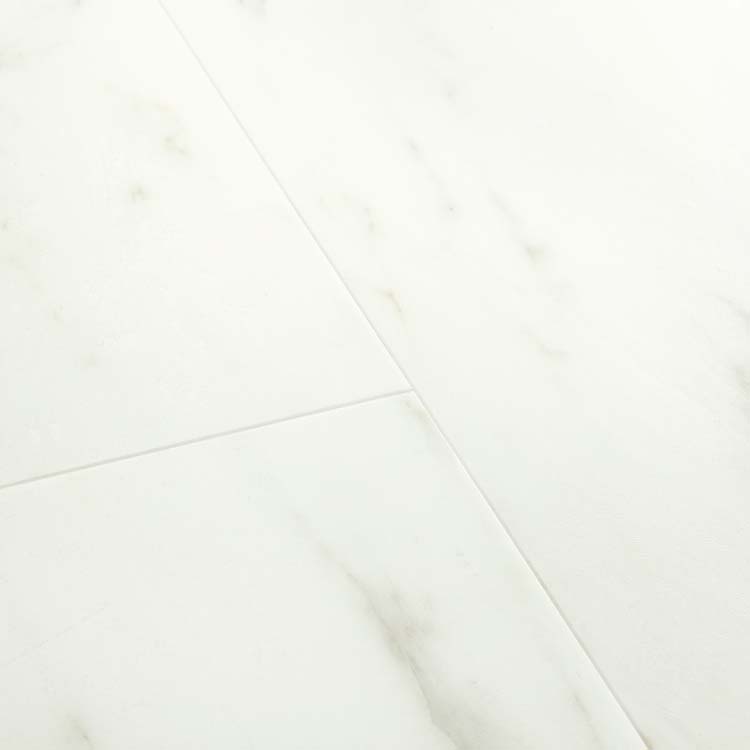 Sol vinyle Quick-Step Alpha Vinyl dalle 4mm marbre blanc carrara 61x30,3cm