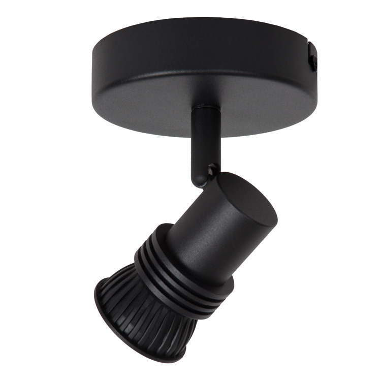 Wandlamp - zwart - Ø10cm - 1xGU10 - 50W