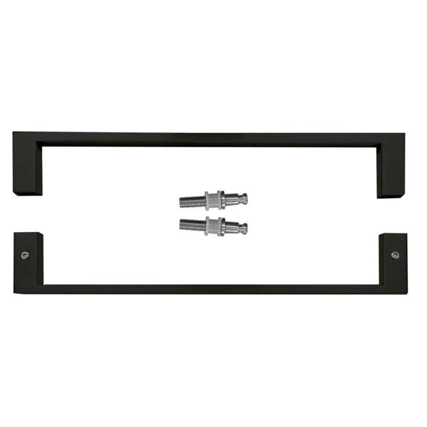 Tirant pour porte en verre cosmic noir 300 mm
