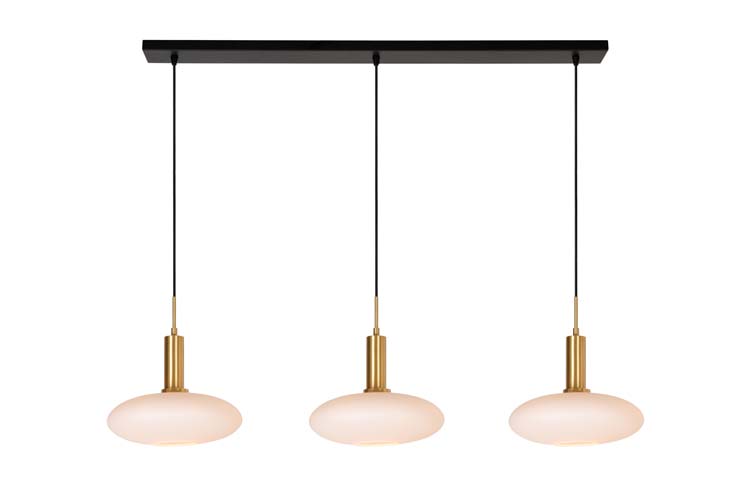 SINGALA - Suspension - 3xE27 - Or Mat - Laiton