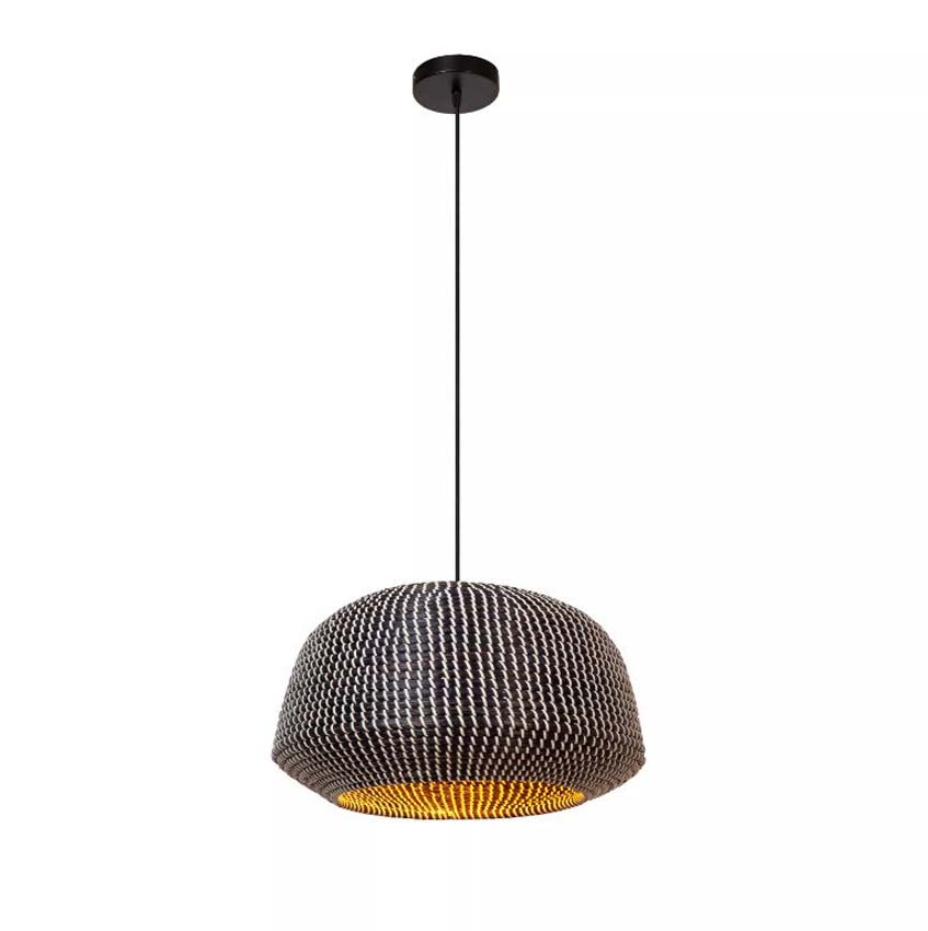 Lucide Premium Maduka - Hanglamp - Ø47cm - Dimbaar - E27 - 1x40W - Zwart