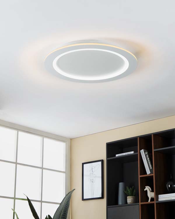 Plafondlamp - wit - Ø59,5cm - dimbaar - LED - 1x35W - 2700K-6500K + RGB