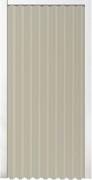 Vouwdeur ivory kunstleder op maat