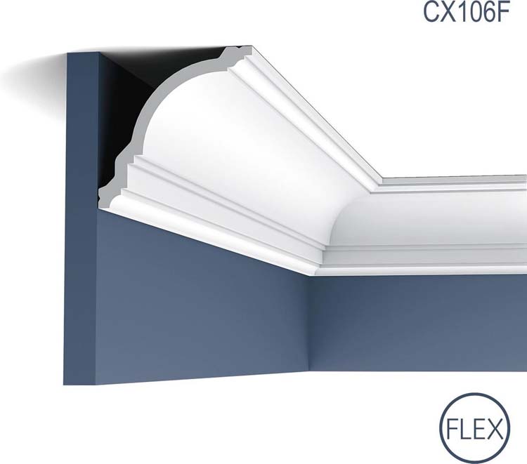 Orac kroonlijst flexibel cx106f 2000x117x118mm