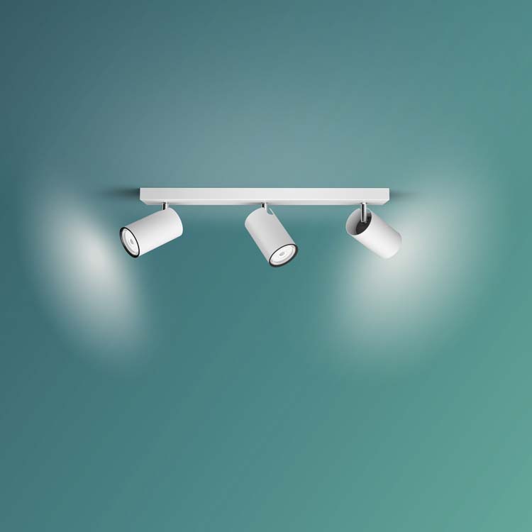 Opbouwspot Wit 3x5,5W