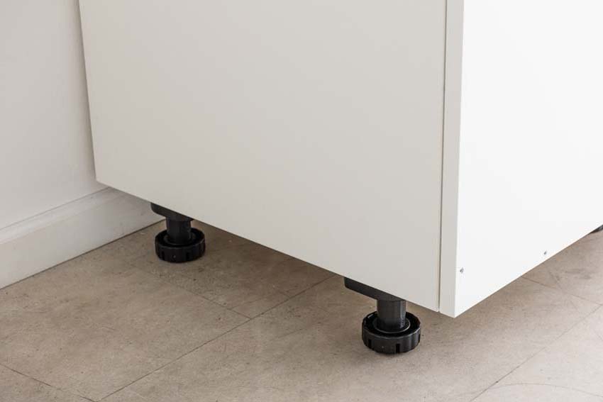 Armoire de cuisine d'angle Plenti blanc 112cm gauche