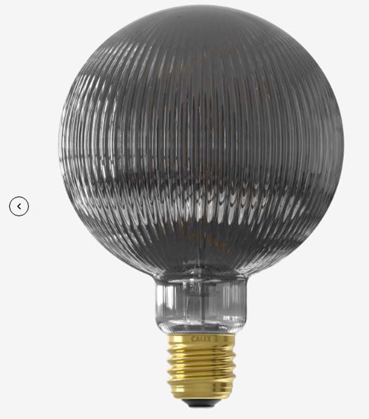 LED lamp bol - E27 - Smokey - Ø12,5cm - Dimbaar - 1x4W - 40lm - 1800K - 1 stuk LED lamp bol - E27 - Smokey - Ø12,5cm - Dimbaar - 1x4W - 40lm - 1800K - 1 stuk