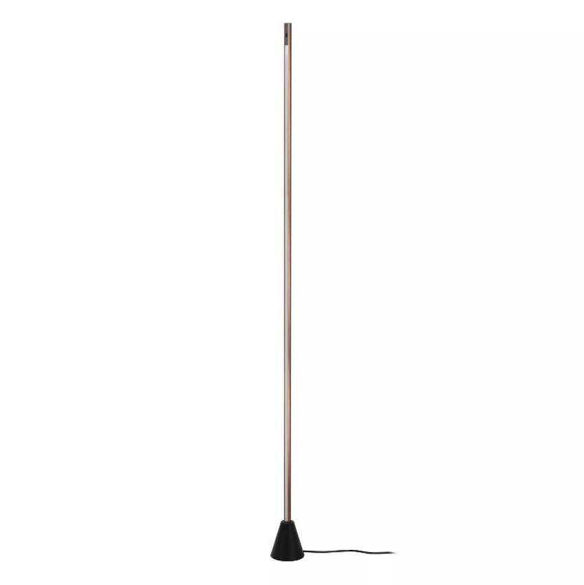 Lucide Vibes Equinox - Staande lamp - LED Dimbaar - CCT - 1x26W 2700K/4000K - Handbewegingssensor - Koffie