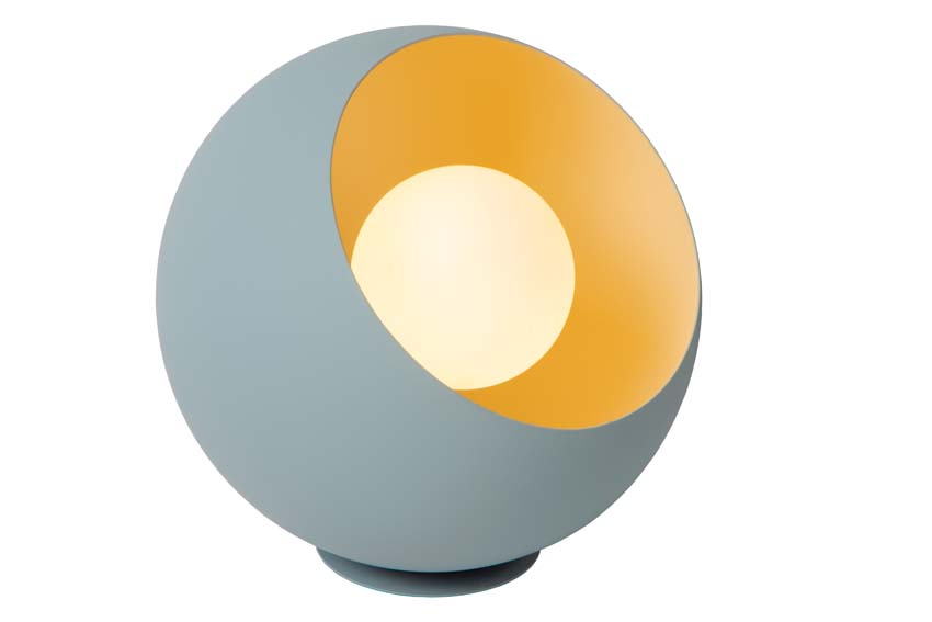 Lampe de table - Ø20cm - 1xE27 - Bleu pastel