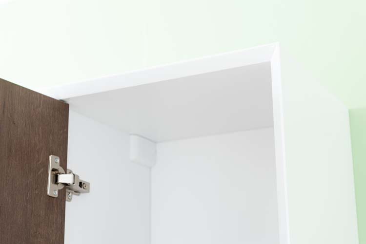 Kolomkast Ace mat wit/eik hangend 170x40x35cm