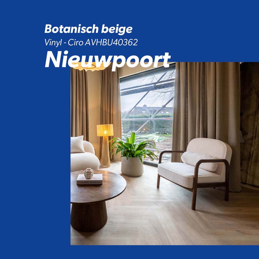 Vinyl vloer Quick-Step Ciro - 6mm - botanisch beige - 12,6x63cm