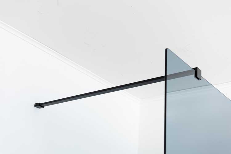 Douchewand Anais grijs glas 97x200cm met stang