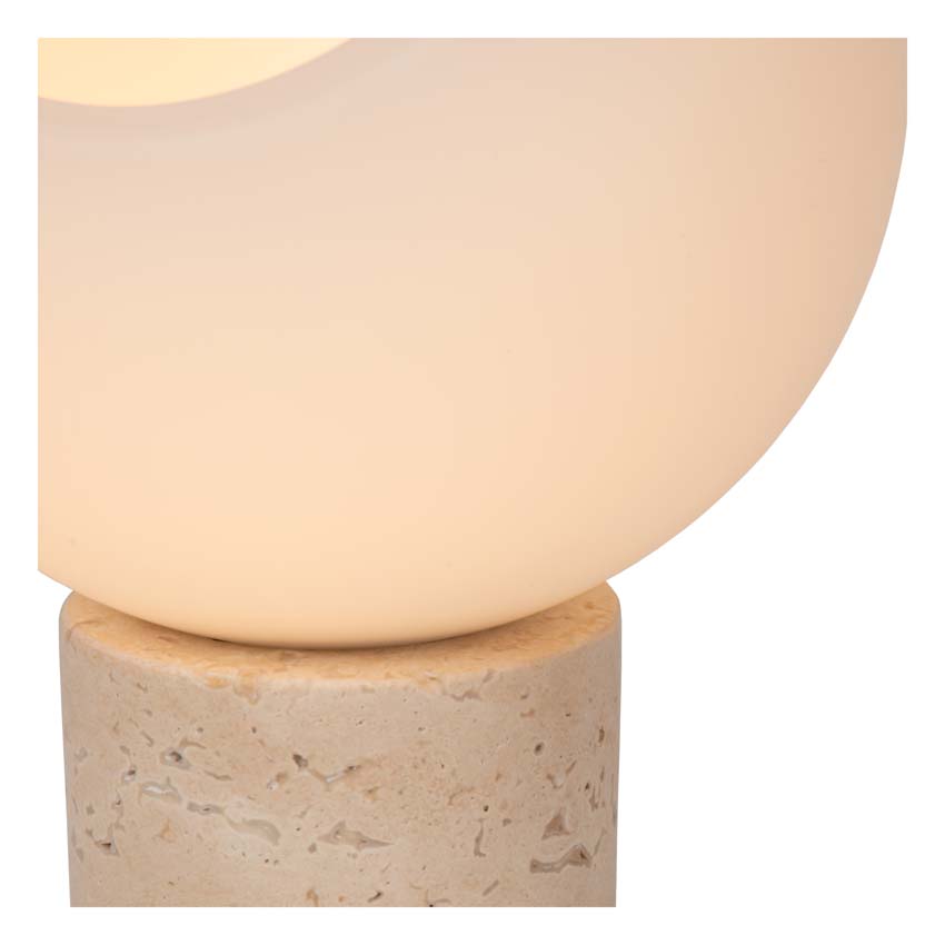 Lucide DAVIN - Tafellamp - 1xE27 - Opaal