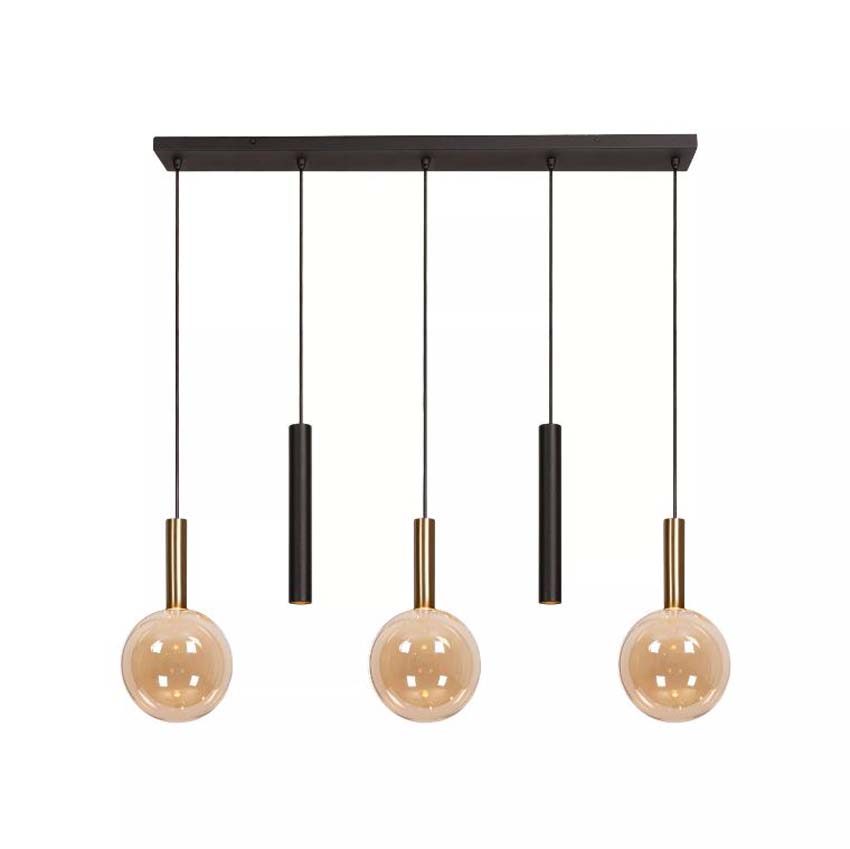 Lucide Vibes Josiane - Suspension - 3xG9 - Ambre