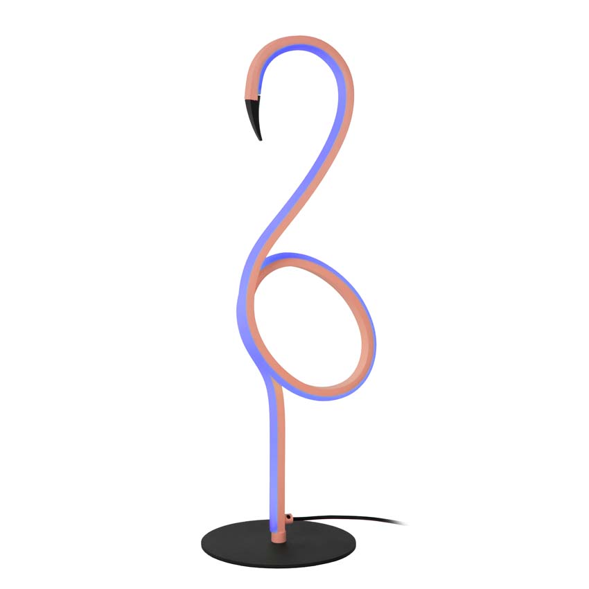 Lucide FLAMINGO - Tafellamp - LED Dimb. - RGB - Roze