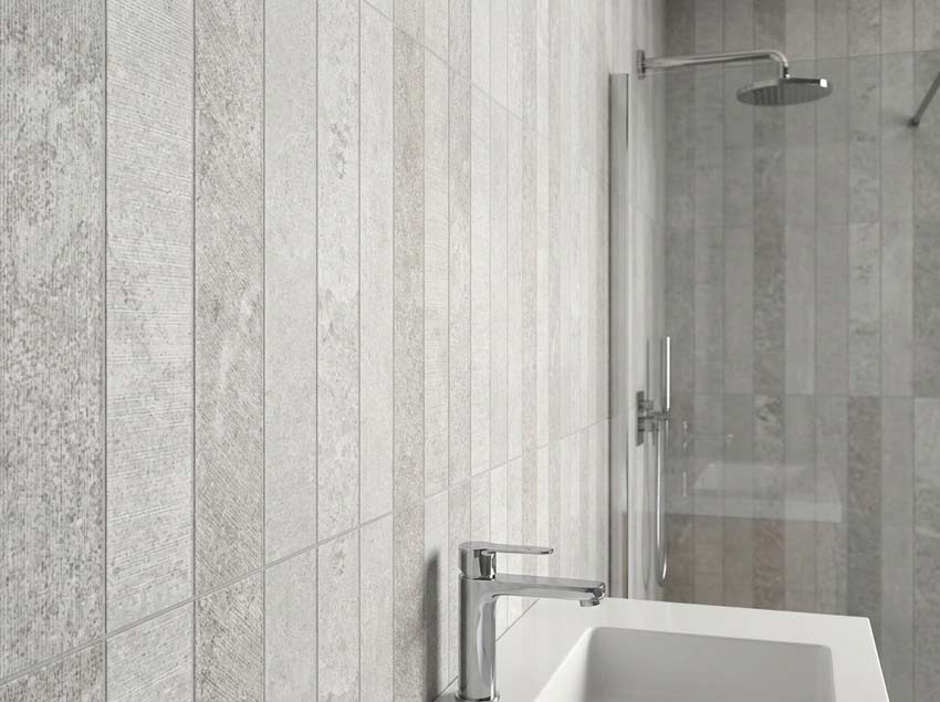 Carrelage mural Plano gris 30x60cm