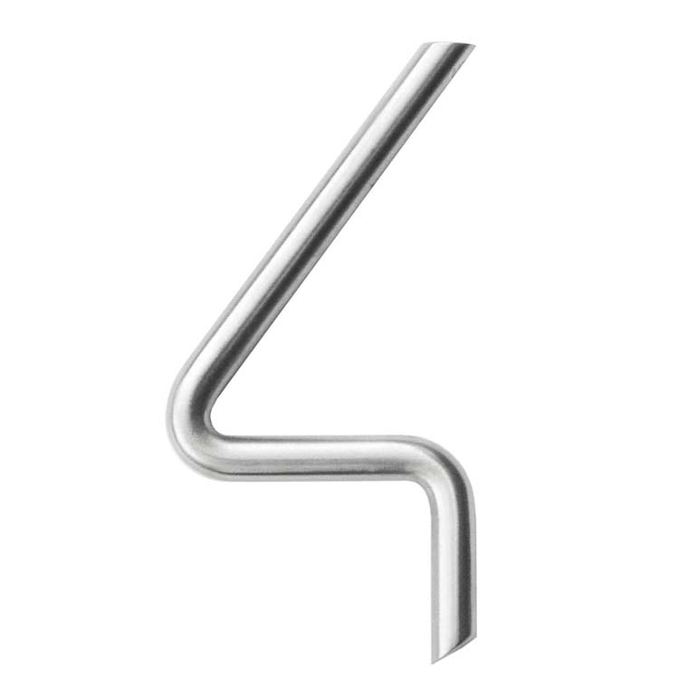 Huisnummer pro rond 4 inox plus