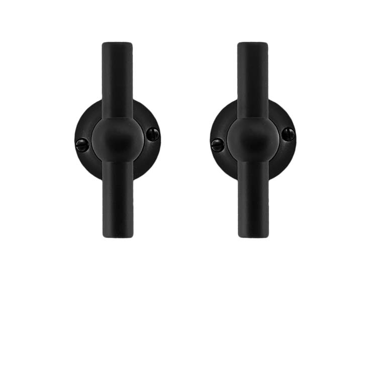 Poignée de porte pro pienza modèle nouveau T+T noir sans rosace