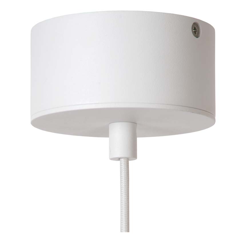 Lucide Premium Kenneth - Hanglamp - Ø80cm - LED Dimbaar - 1x22W 2700K - Wit