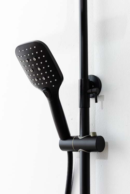 Colonne de baignoire et douche Magali noir mat