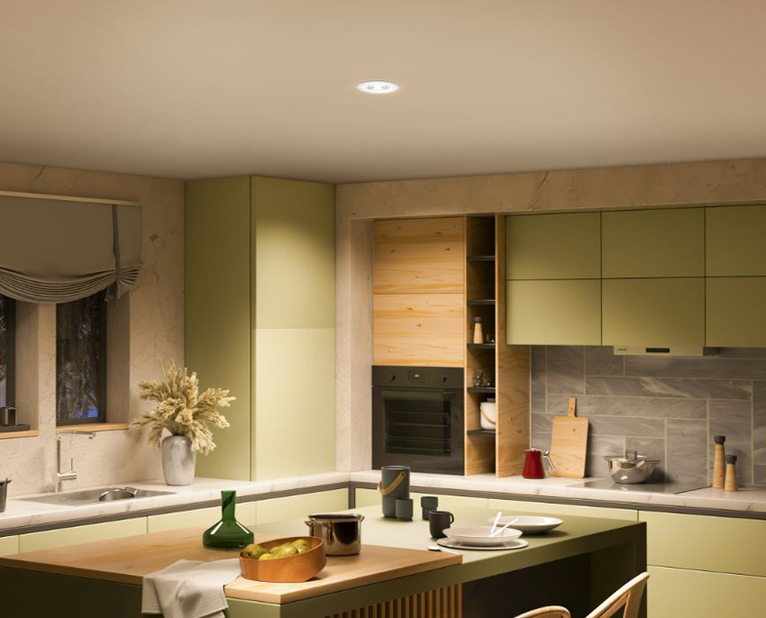 Spot encastrable - blanc - Ø9cm - LED - 1x5W - 2700K - IP20