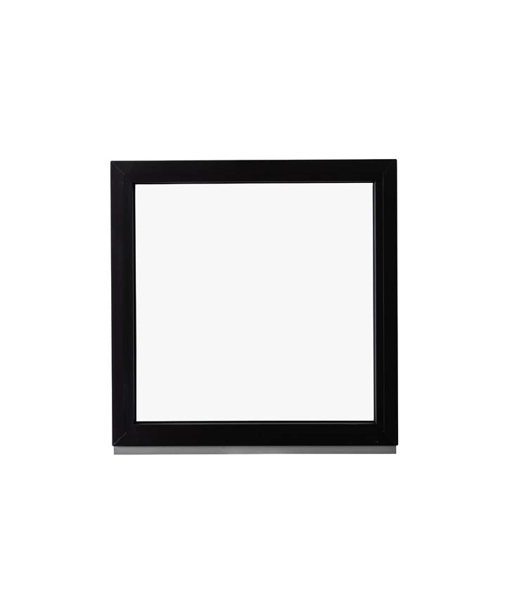 Vast raam pvc Deceuninck Elegant Infinity zwart/zw B900xH900 mm