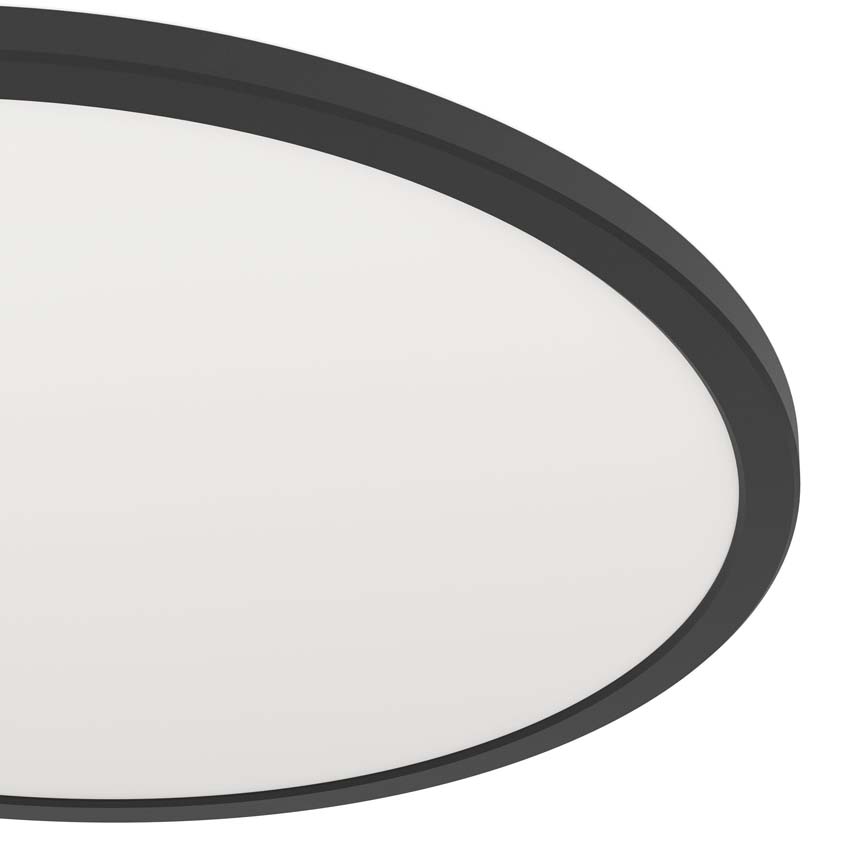 Plafonnier - Noir - Ø50cm - Dimmable - LED - 1x36W - 2700-6500K - télécommande