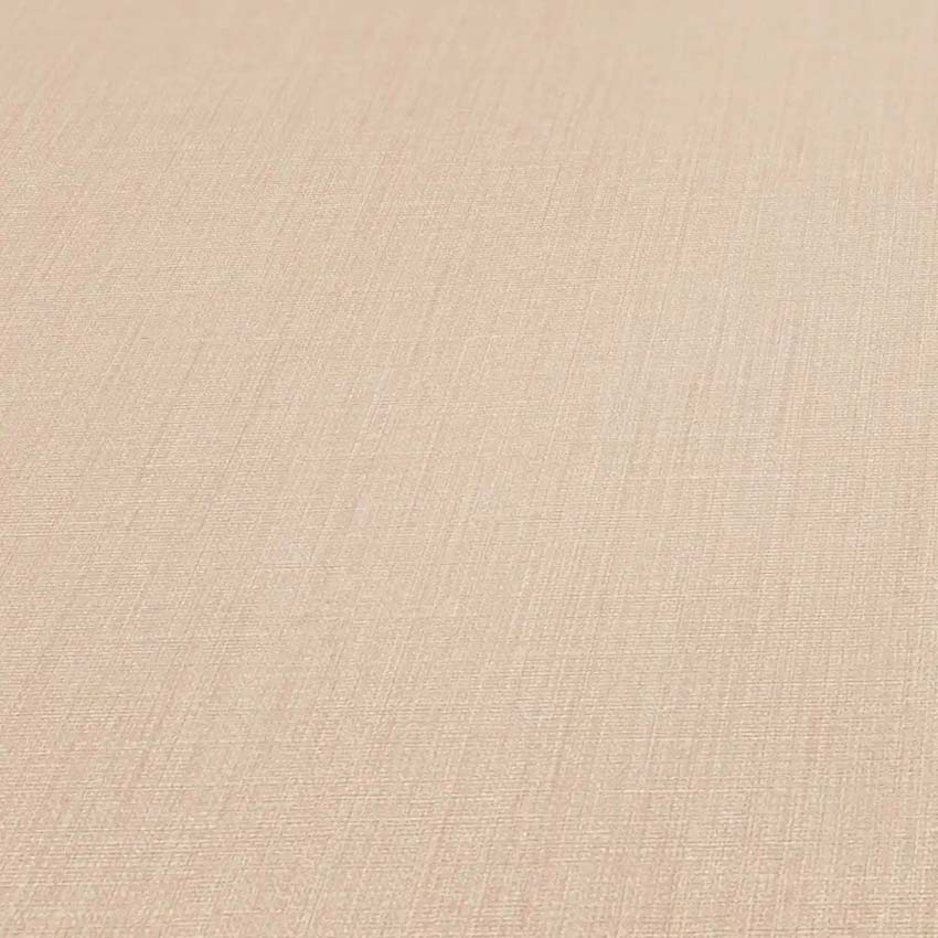 Vinyle sur papier peint intissé uni beige/crème 0,53x10,05m