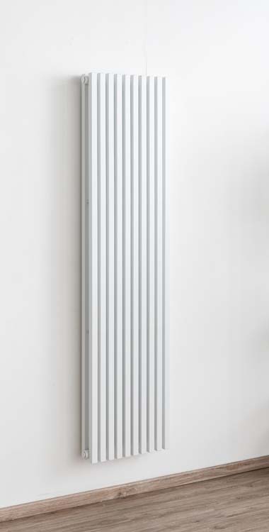 Designradiator Devon dubbel 180x46,5cm mat wit 2062Watt