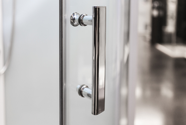 Douchecabine Asterix hoek wit schuifdeuren 90x90x213cm