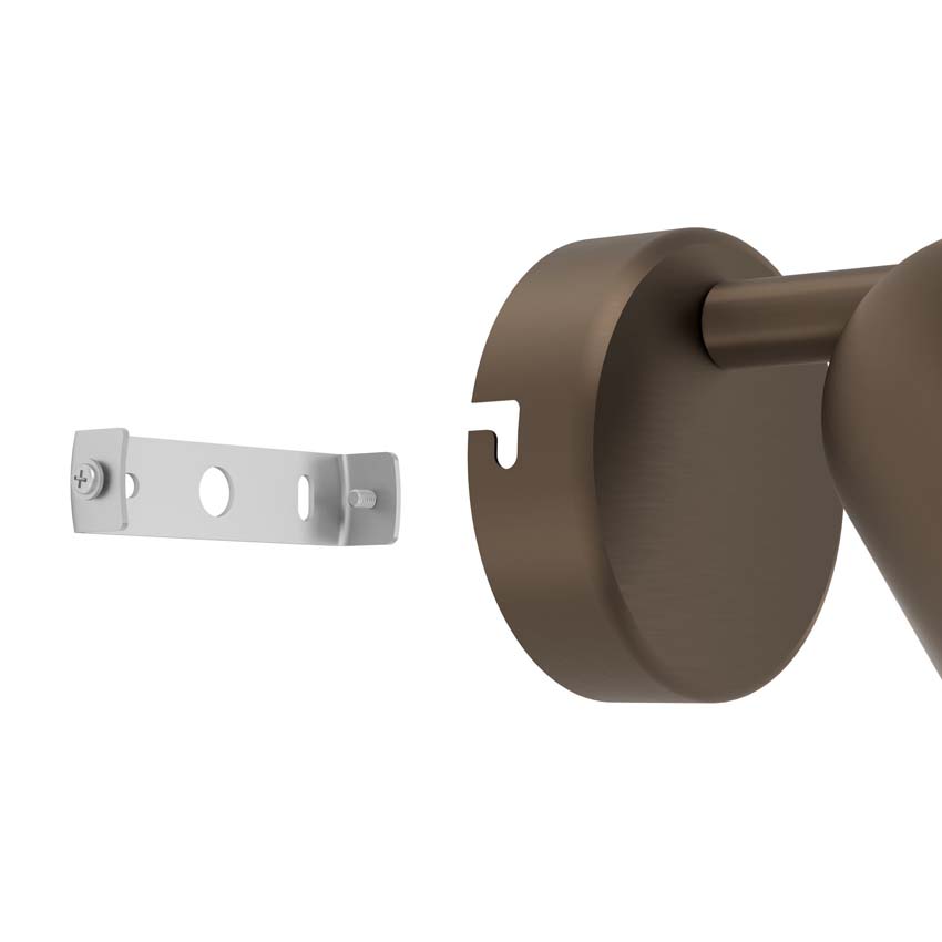 Applique murale - Bronze - Ø8xH11cm - Dimmable - GU10 - 1x5W