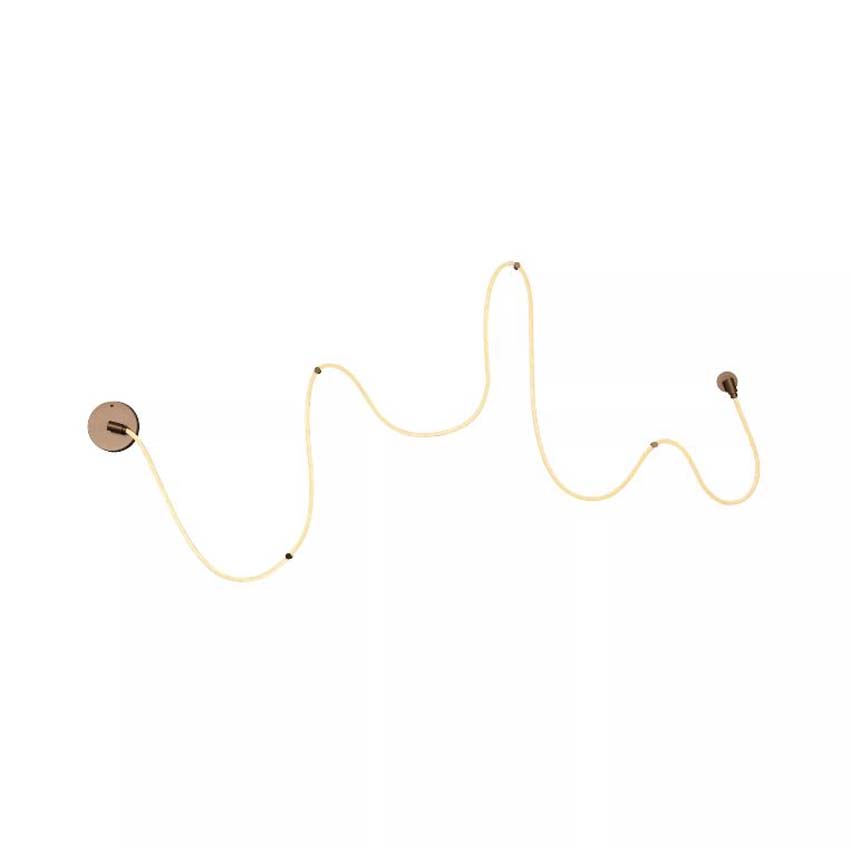 Lucide Vibes Janderin - Applique murale - LED dimmable - CCT - 1x48W 2200K/3300K - Capteur de mouvement manuel - Champagne