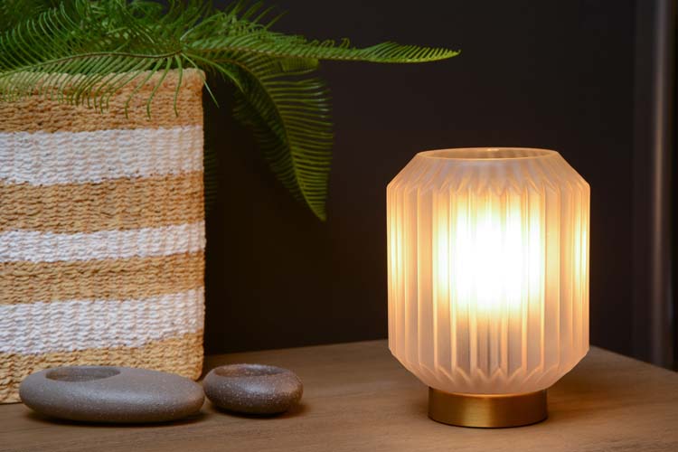 Tafellamp - wit - Ø13cm E14 - 40W