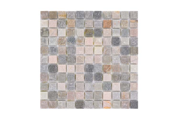Mozaïek Quarzit Small beige/grijs mat 30,5x30,5cm