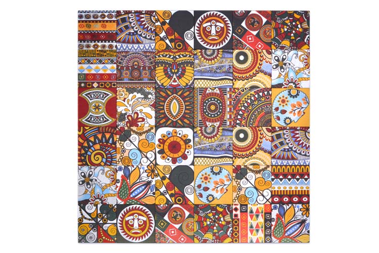 Mozaïek metaal retro multicolor 30,5 x 30,5 cm