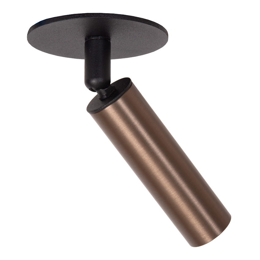 Lucide Essential Keoni - Plafondspot - Ø8cm - LED - 1xG9 - Koffie