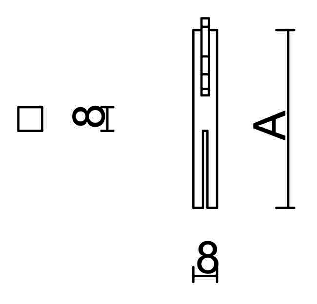 voordeurstift 60mm