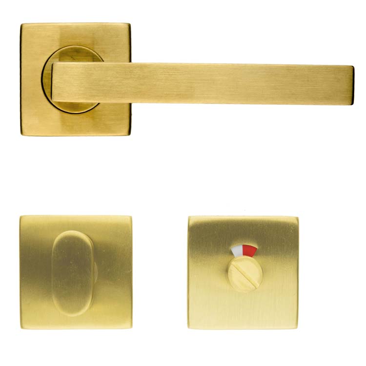 Deurkruk pro tivoli 16mm mat koper met WC-slot