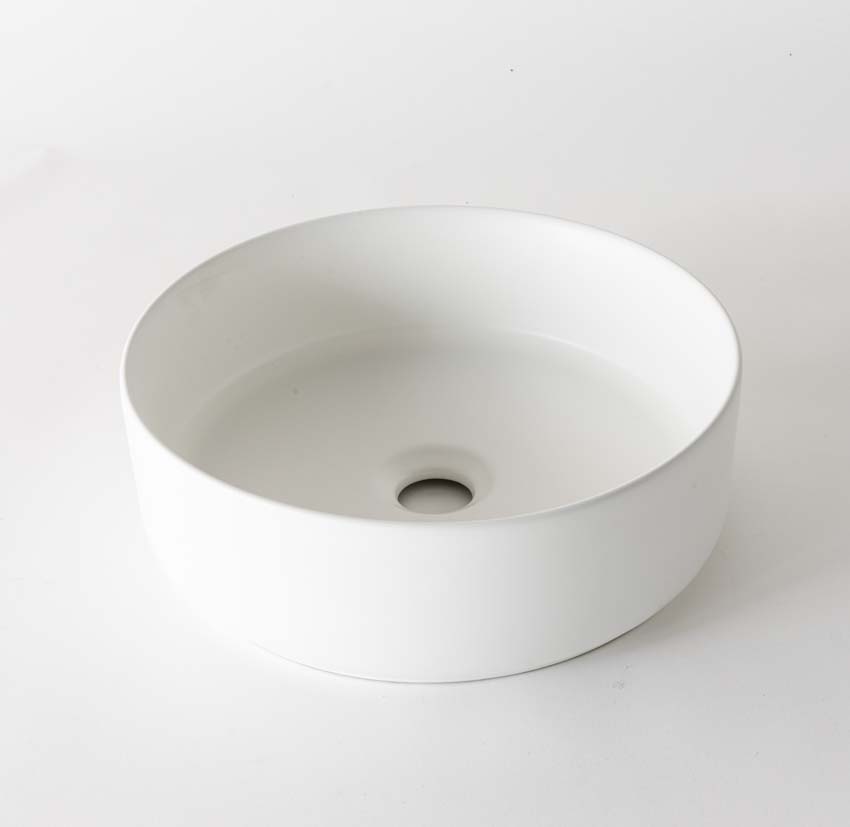 Vasque à poser Gale blanc mat 36cm