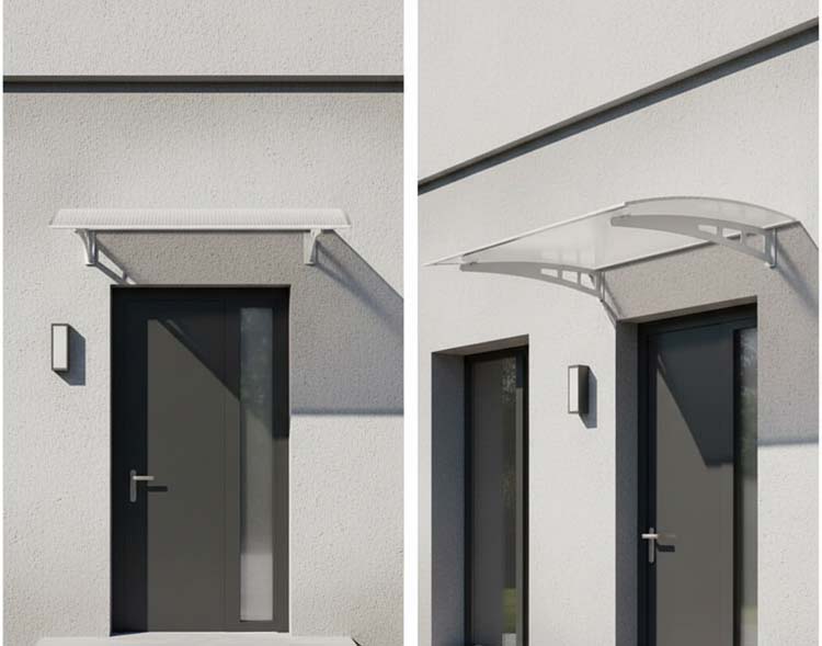 Marquise Denia Alu blanc 125 x 105 cm Marquise Denia Alu blanc 125 x 105 cm