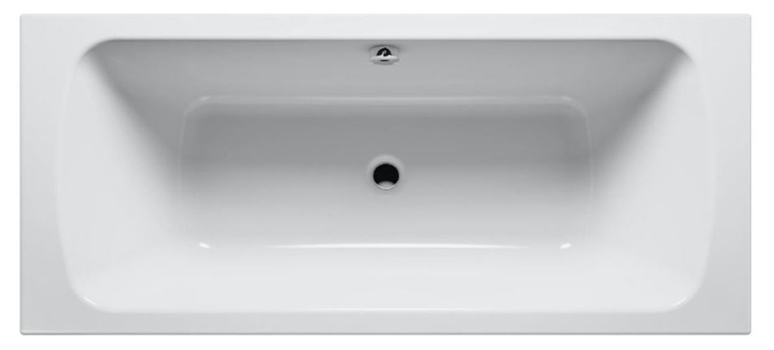 Inbouwbad Verona Duo glanzend wit 170x75cm