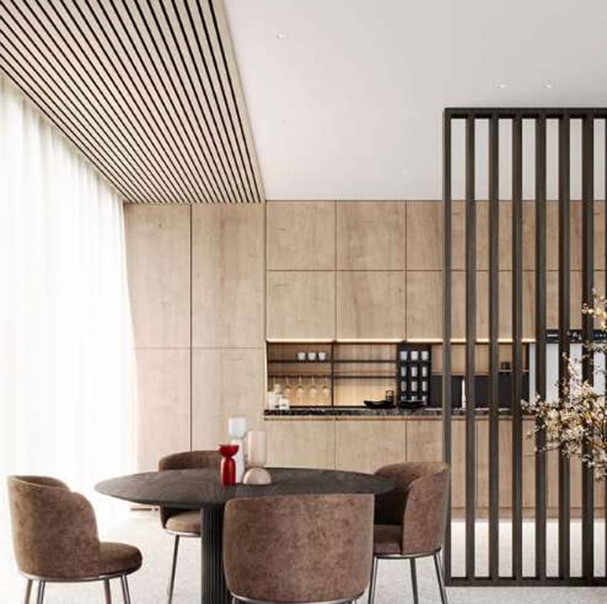 Top- of bodemprofiel roomdivider Line up Divide grijs 192,5cm