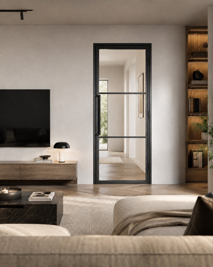 Porte intérieure Fer forgé 3W Tara 880 x 2040 mm Gauche
