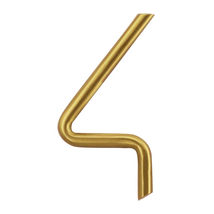 Numéro de maison pro rond 4 cuivre mat