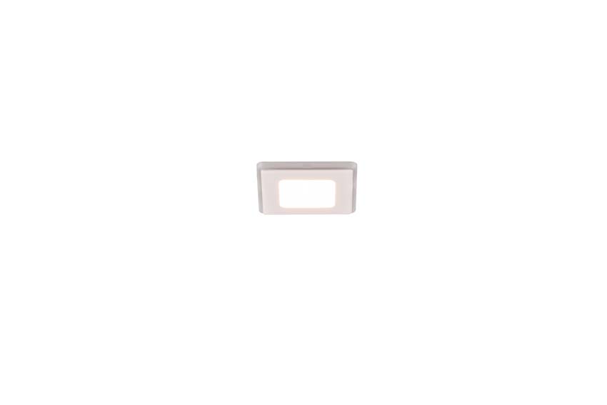 Inbouwspot - wit - 8,5x8,5cm - LED - 1x5W - 3000K - IP44
